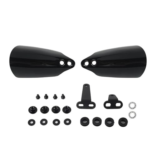 Motorrad Handschützer Handschutzschild Für Softail, Für Heritage, Für Classic 114, Für FLHCS Für FLHC (Modelljahre 2018–2021) Lenker-Handschutz(Vivid Black)