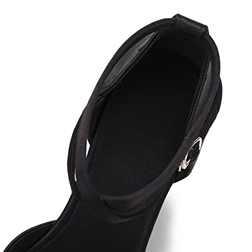 Ballroom Dance Shoes Ladies Dance Shoes Closed Toe Dance Shoes Social Dancing Shoes for Women with High 2.5"3