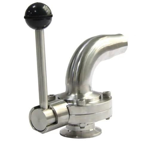 Válvula de codo de un lado abrazadera triple 2-1/4 acero inoxidable SS304 77.5mm 2