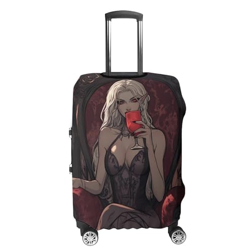 Vampire Pinup Travel Luggage Cover Suitcase Protector Baggage Covers for Men Women M4