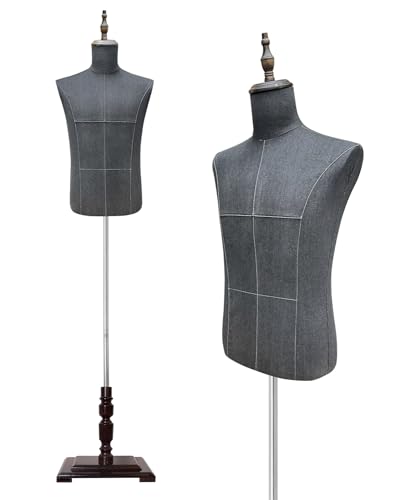 Damytroso MALE MANNEQUIN Troso Body With Wooden Stand, Adjustable Height Clothing Manikin thumb #7