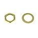 Dopro 20* Guitar Input Output Jack Socket Nut and Washer Guitar Metric Jack Nuts for Import Guitars Gold