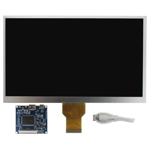 vielseitiges Universal Tragbares DIY LCD Display Bildschirm Mini-HDMI 5V Treibersteuerplatine Raspberry Pi PC Computer Zweitbildschirm Monitor. (Bildschirmauflösung:1024x600, 10,1 Zoll)
