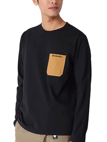 [コロンビア] ヤングストリートロングスリーブクルー Black、 Maple S
