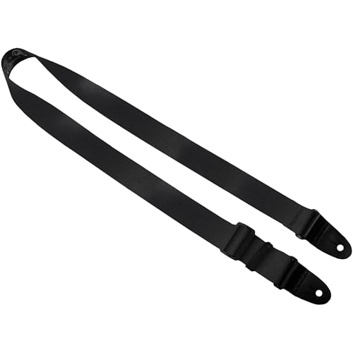 Killer Guitar Strap - Stylish Straps for Electric and Acoustic Guitars With Leather Tabs, 2 Inches x 5 Feet, Black