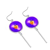 Materiales avanzados: los aretes colgantes están hechos de acero inoxidable de alta calidad y cristal de cristal, cómodos de llevar, elegantes y hermosos.
