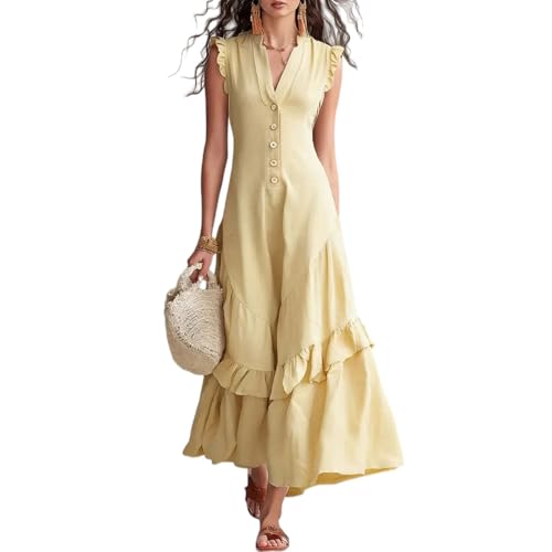 Robe d'été élégante sans manches parfaite pour vos terrasses et cocktails
