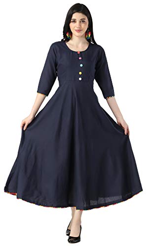 Image of DHRUVI TRENDZ Women's Rayon Kurta
