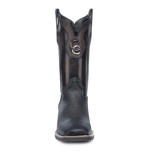 Cuadra Rodeo Boot Men Black Bison & Bovine Leather3