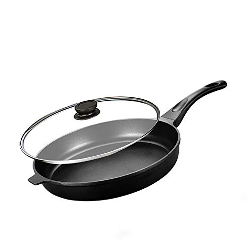 Hao-zhuokun 28cm,32cm sartenes induccion Antiadherente Aluminio Black,para Todo Tipo de cocinas...