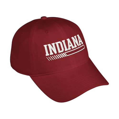 adidas Mens Indiana Hoosiers Slo Adjustable Cap - Red - Size OSFM