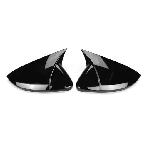 Couvercle de rétroviseur pour VW Polo 6R 6C coque style klaxon noir