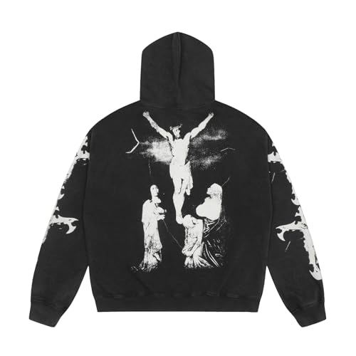 Lucky I See Ghosts Hoodie KY West Hoodie Men's Vintage Graphic Hip Hop Pullover Heavyweight Hoodies2