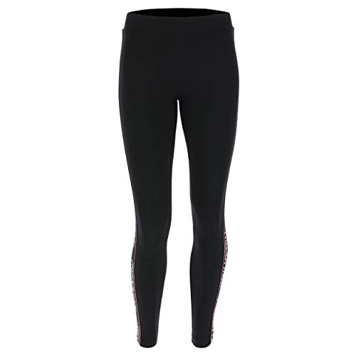 Leggings fitness FREDDY opaque anti-glissement noir fuchsia