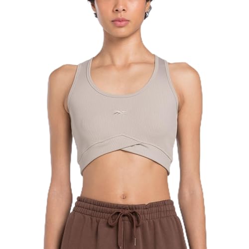 Reebok Yoga Réservoir Femme en maille respirante débardeur de sport noir