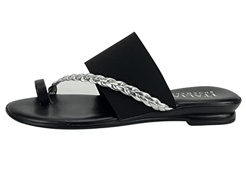 Image of ITALIAN Shoemakers Womens Cari Low Braided Strap Sandal for Women