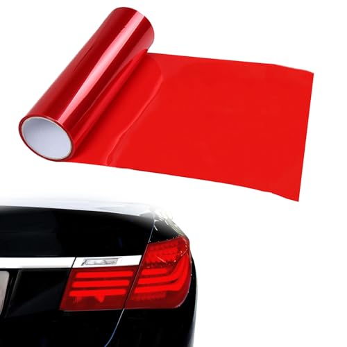 Trasmissione della luce: la pellicola colorata per fanale posteriore migliorata per auto si distingue per un'elevata trasmissione della luce di oltre il 90%. Lascia passare la luce in modo efficace e dissipa il calore, senza compromettere la fonte di luce originale. Anche durante la guida notturna, la pellicola trasparente rossa rimane luminosa.