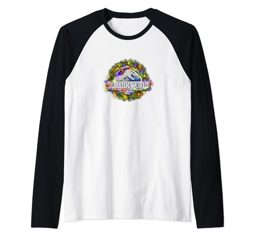 T-shirt raglan Jurassic World Noël contre les pulls de Noël qui grattent