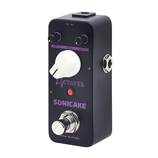 SONICAKE Octave Pedal clásico analógico octava pedal de efectos de bajo de guitarra Octaver True Bypass