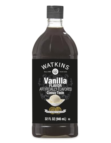 Watkins Vanilla Flavor, 32 Fl. Oz. Economy Sized Bottle, 1 Count (21902)