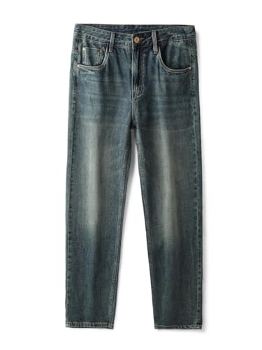 Jeans Pants Trouser Denim High Street Long Loose Straight Leg Trendy Cool