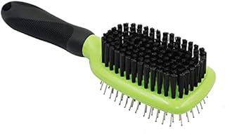 H&H Pets 2-Sided Grooming Brush Kit for Dogs & Cats - Pin Slicker Brush & Bristle Brush in One Tool, Puppy Supplies Dog Brush Set Perfect for Dogs and Cats Hair Brush Dog Supplies Soft Bristles 2 IN 1