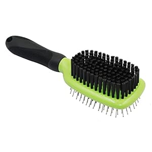 H&H Pets 2-Sided Grooming Brush Kit for Dogs & Cats – Pin Slicker Brush & Bristle Brush in One Tool, Puppy Supplies Dog Brush Set Perfect for Dogs and Cats Hair Brush Dog Supplies Soft Bristles 2 IN 1