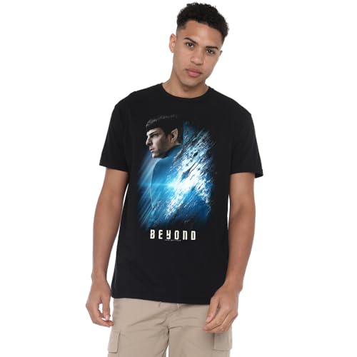 Image of Star Trek Beyond Spock Poster Unisex T Shirt, Black, XX-Large