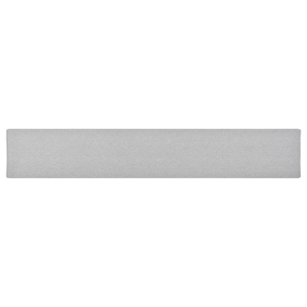 Tapis de couloir moderne 50x300 cm bohème vintage gris clair
