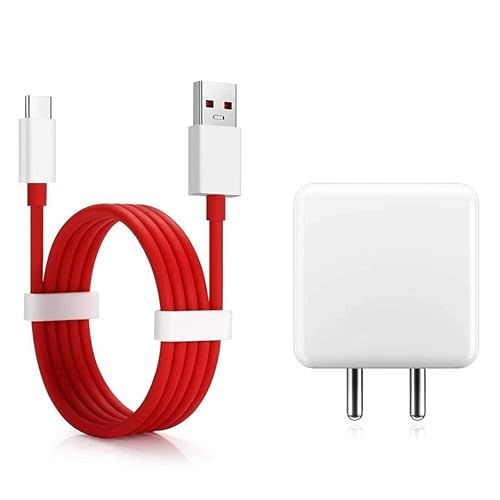 Image of Original 30 Watt Dash Charger USB Type C- Cable Compatible with Oneplus Nord CE 5G / Nord / 7 / 7T / 7 Pro / 7T Pro / 6T with 6 Months Warranty