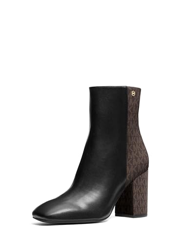 Michael Kors Women's Hazel Flex Bootie, Brown/Black, 7.5