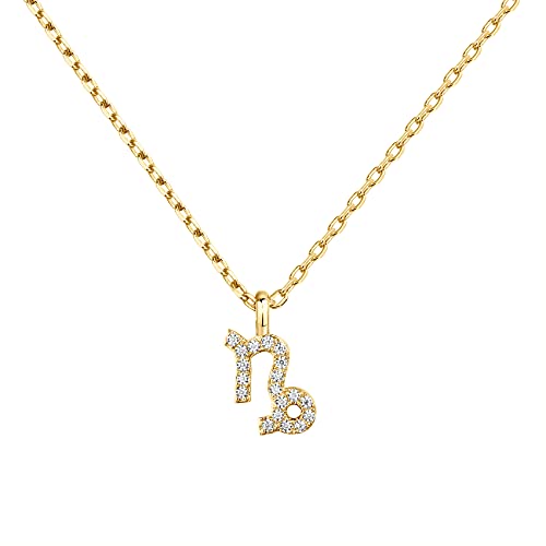 PAVOI 14K Gold Plated Cubic Zirconia Astrology Necklaces for Women - Zodiac Pendant Jewelry Gifts -...