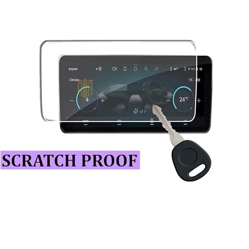 Image of (4 PACK) Screen Guard For TATA NEXON 2026 FACELIFT - 10.25 INCH INFOTAINMENT (Round Corners) + 4 INCH INSTRUMENT CLUSTER + DIGITAL STEERING + AC CONTROL MANUAL BUTTON PROTECTOR / Fit for PURE PLUS / PURE PLUS S / SMART+S CNG / Anti Scratch Car TouchScreen Display Guard | New TataNexon 2026 Accessories [Not Tempered Glass] (NEXON 2026-1)