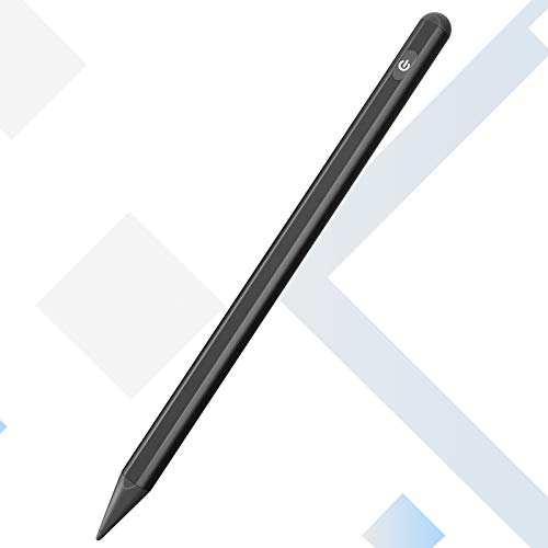 Stylus Pencil for iPad Air 4th Generation, Active Pen with Palm Rejection for 2018-2021 iPad Pro 11 inch/12.9 Inch, iPad 8th/7th/6th Gen, iPad Mini 5th Gen, iPad Air 4th/3rd Gen (Black)
