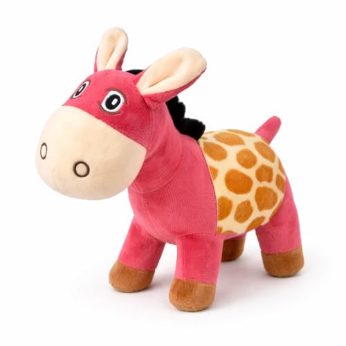 Image of Pink Donkey Soft Toy for Kids, 25 cm Plush Stuffed Animal, Cute Soft Toy for Boys and Girls, Huggable Gift Toy, Pink