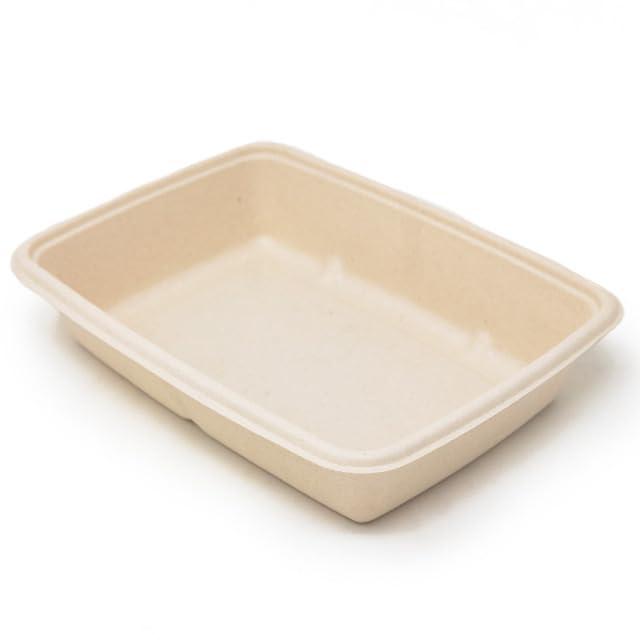 Sabert TerraPac 30 oz Natural, Compostable Take Out Container, 9