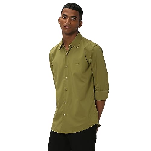 Image of MUFTI Mens Cotton Polyester Slim Fit Shirt