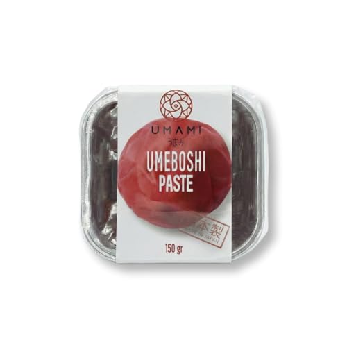Umami Pasta de Umeboshi 150g - Ciruelas Japonesas Fermentadas con Hojas de Shiso - Sabor Ácido y Salado - Ideal para Macrobiótica, Sushi Vegano y Aderezos