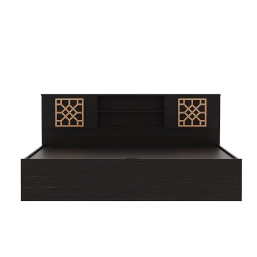 Image of Wakefit Bed | 1 Yr Warranty | King Size Bed, Comes with Hydraulic Storage, Noise-Free, Density: 680-750 kg /m, Termite & Borer Resistant, Fits Mattresses Up to 8 inches (Algol 78 x 72 - Wenge)