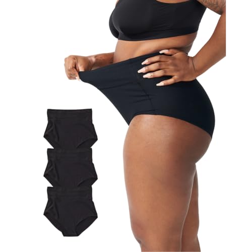 Image of Bodily The All-In Panty, Maternity, Postpartum & C-Section Underwear, High Waisted, Soft, Stretchy for Pregnancy - 3pk