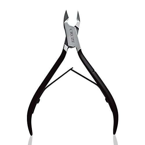 CRUZE Cuticle Remover - Professional Nippers Stainless Steel Cutters Manicure & Pedicure Nail Care Tool