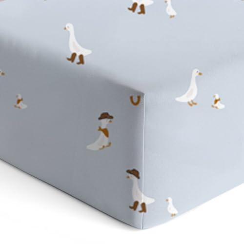 Image of gunamuna Crib Sheet - Ultra-Soft, Breathable Fitted Sheet for Standard Cribs, Cozy Sleep Surface for Babies and Toddlers, Cowboy