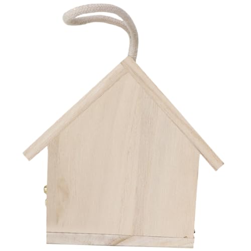 healvian 田園木製バードフィーダー 野鳥用巣箱 パロット インコ対応 屋外ガーデン用ウィンドウバードハウス バルコニー 室内兼用