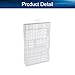 Heyiarbeit Battery Storage Box Battery Storage Case Transparent Holder Organizer Box Battery Container for AAA/AA/C/D/9V Batteries 1Pcs