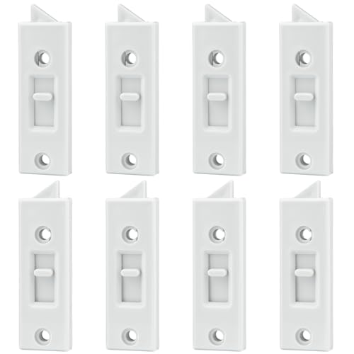 8 Pcs Window Latch Locks Spring Loaded Window Tilt Latch Replacement Part by JPKTA,Vinyl Plastic...