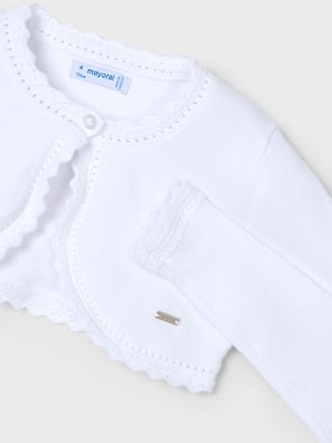 Mayoral Basic Knit Bolero for Girls White3