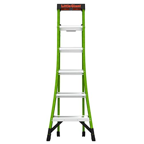 Little Giant Ladders, King Kombo, Professional, 6 Ft. A Frame, 10 Ft. Extension, Single Hinge, Fiberglass, Type 1AA, 375 lbs Weight Rating, (13906-001)