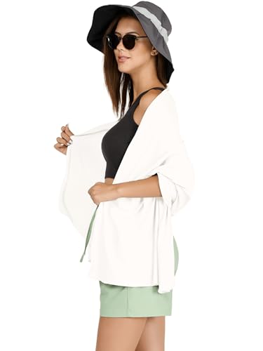 VENVSBEE Shawl Wraps For Women UPF 50+ UV Sun Protection Summer Shawl Lightweight Cooling Travel Scarf Beach Cover Up