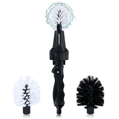 Dunlop Brosse de Nettoyage – Brosse pour Jantes – avec raccord de Tuyau 3/4