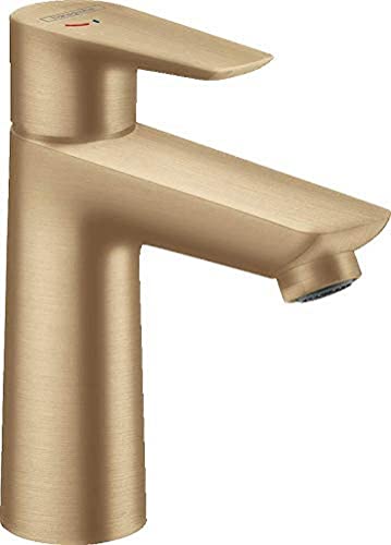 hansgrohe 71714140 Talis E 110 CoolStart Single-Lever Washbasin Mixer Tap Without Drain Fitting Brushed Bronze, spout Height 110 mm